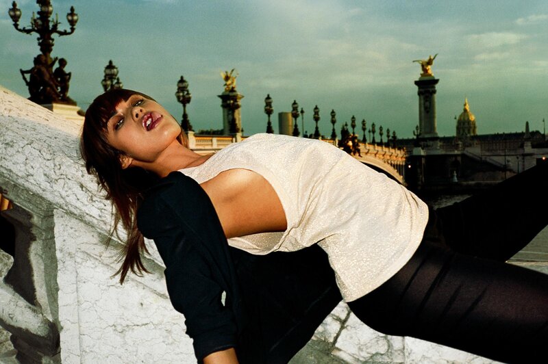 Woman on a bridge in Paris