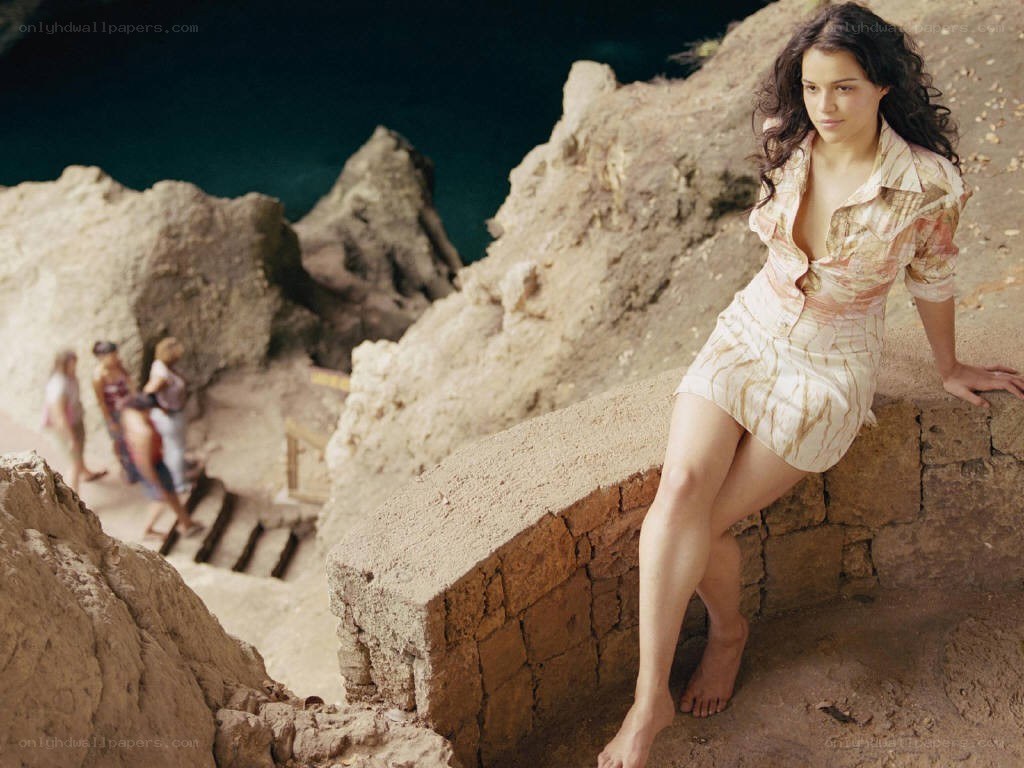 Woman on a cliffside