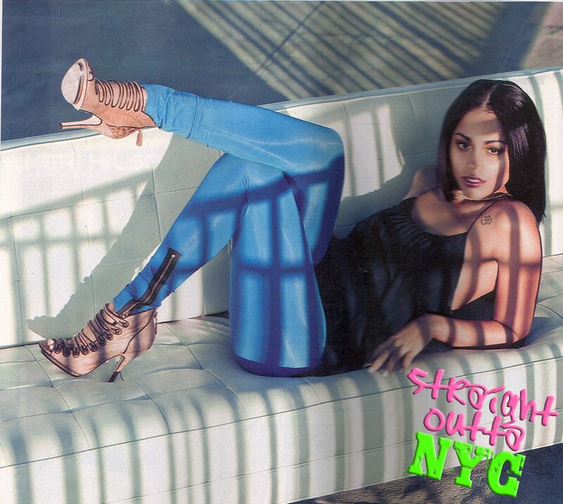 Woman on a Couch — Blue, Dramatic