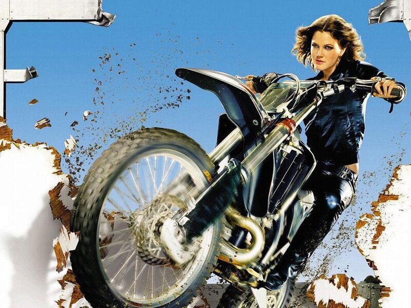 Woman on a dirt bike