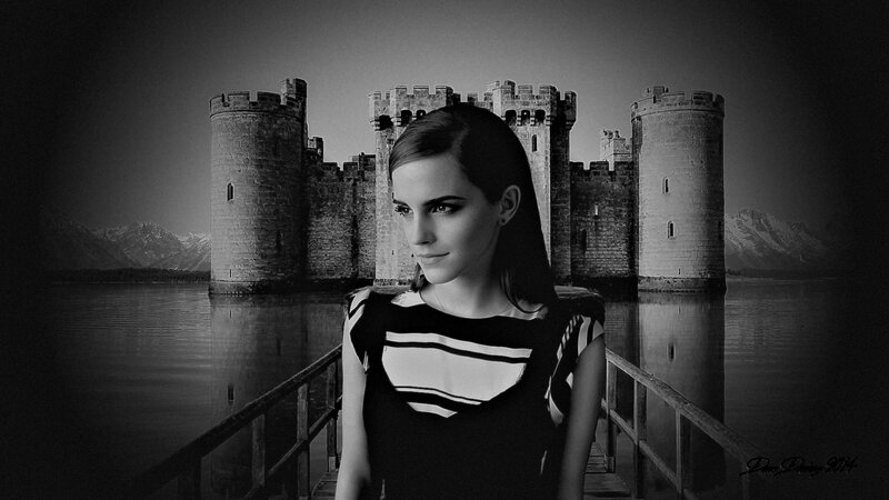 Woman on a Dock — Black, Dramatic
