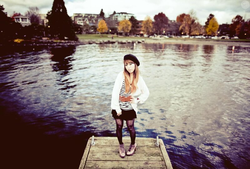 woman on a dock by the water