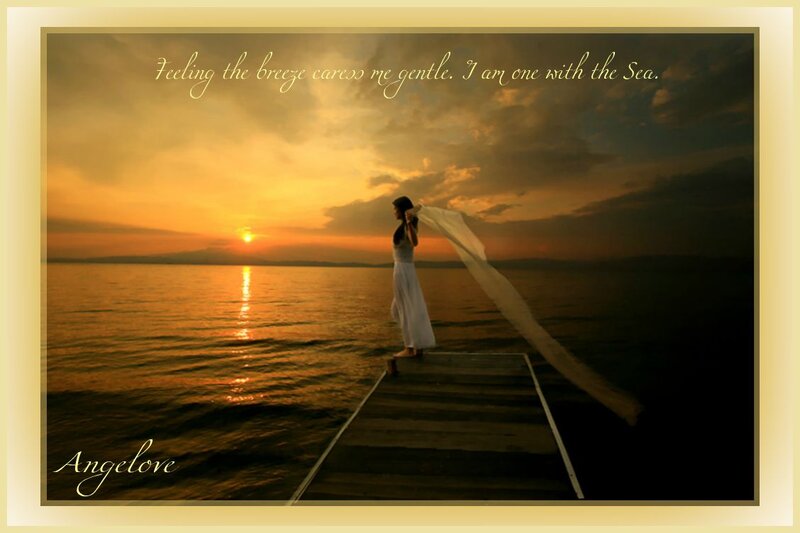 Woman on a Dock — Orange, Serene