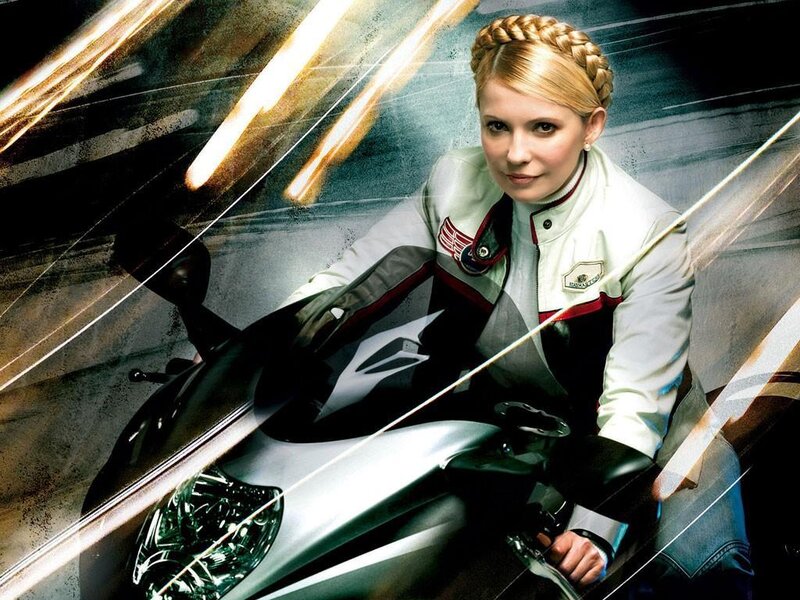 woman on a motorcycle