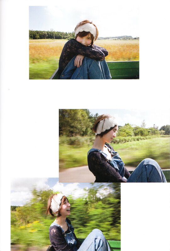 woman on a moving vehicle
