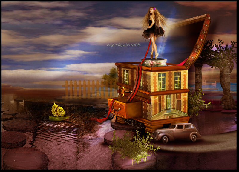 Woman on a Music Box