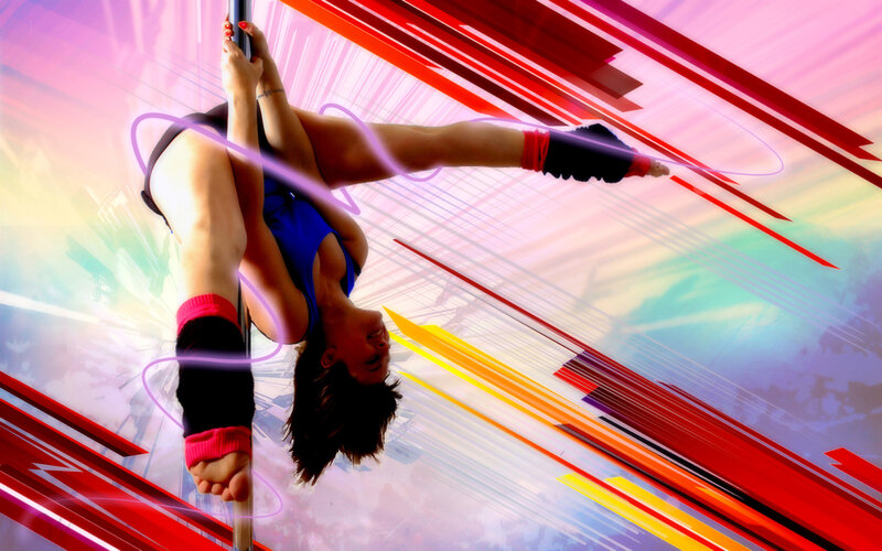Woman on a Pole — Red