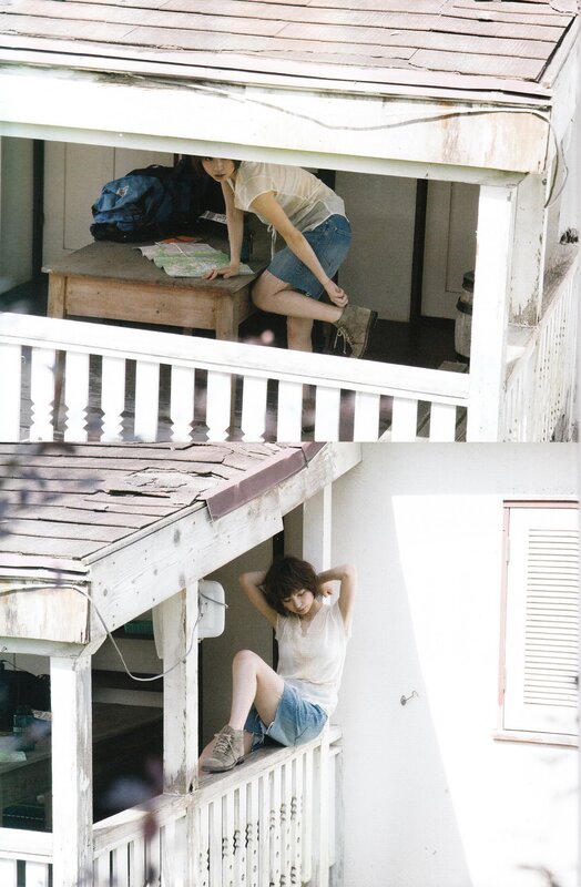 woman on a porch
