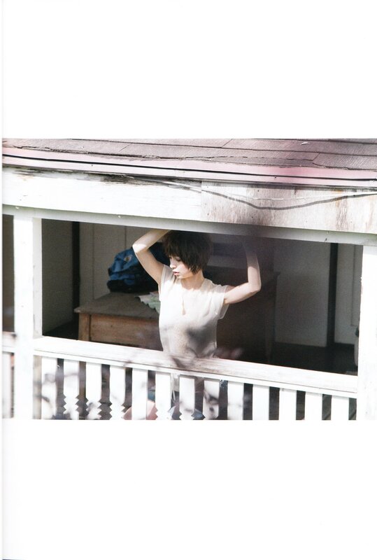 woman on a porch