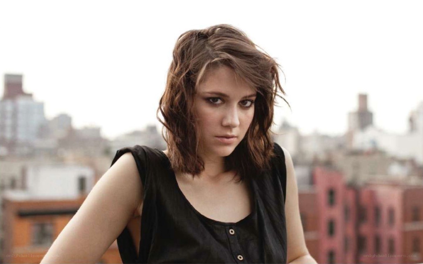 woman on a rooftop