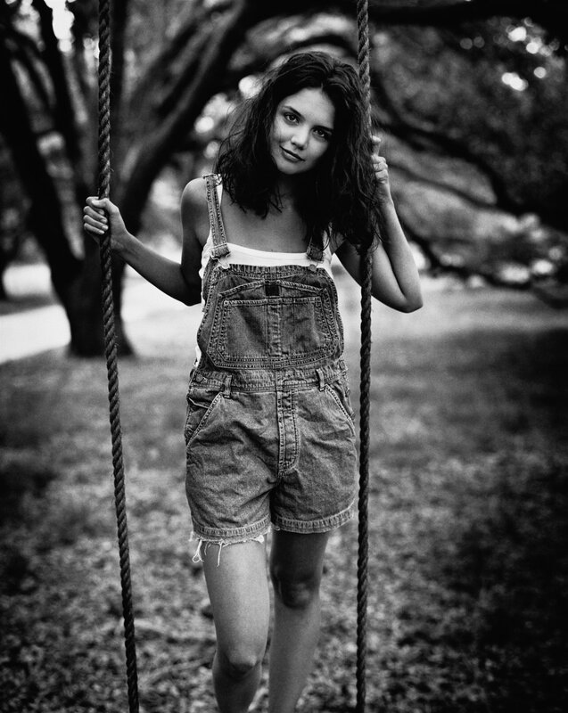 woman on a rope swing