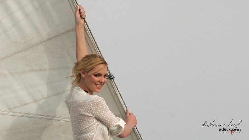 woman on a sailboat