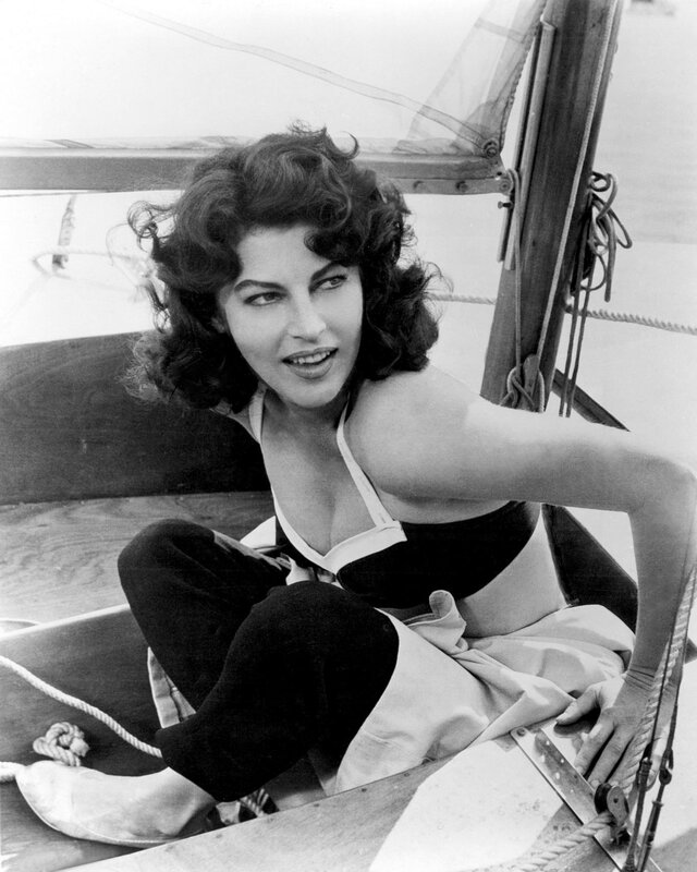 Woman on a sailboat