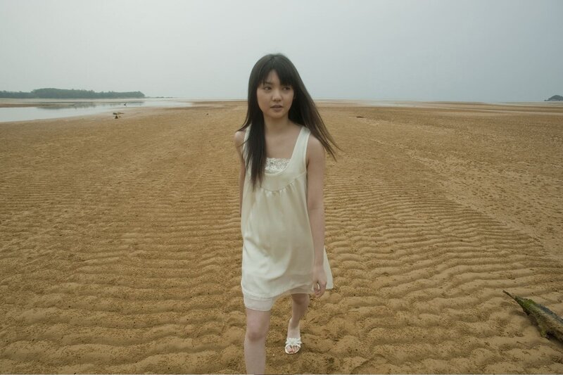 Woman on a sandy beach