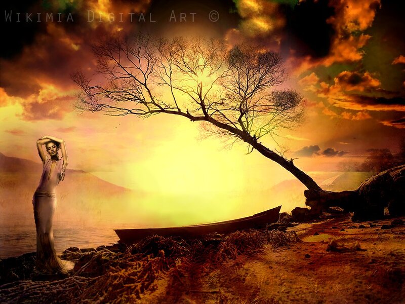 Woman on a Shore