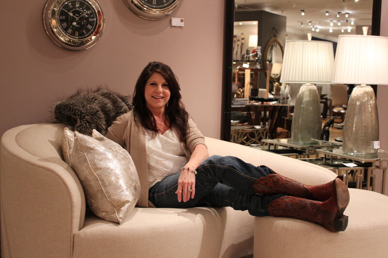 Woman on a Sofa — Beige, Relaxed, Photograph, Couch