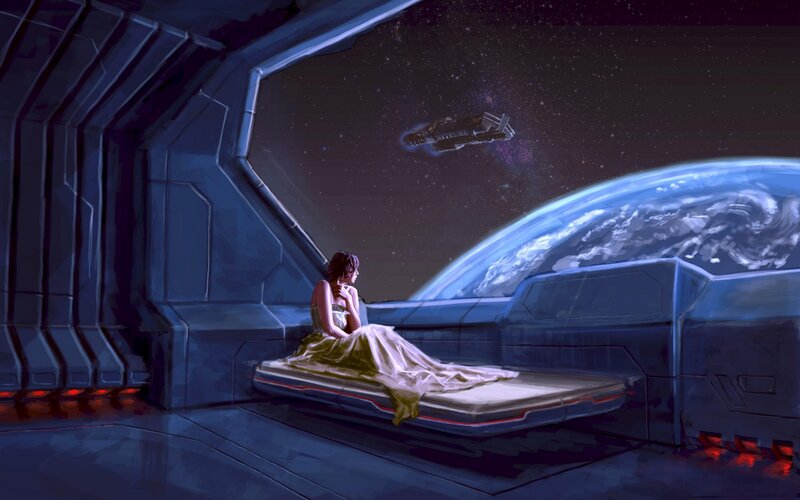 Woman on a Spaceship