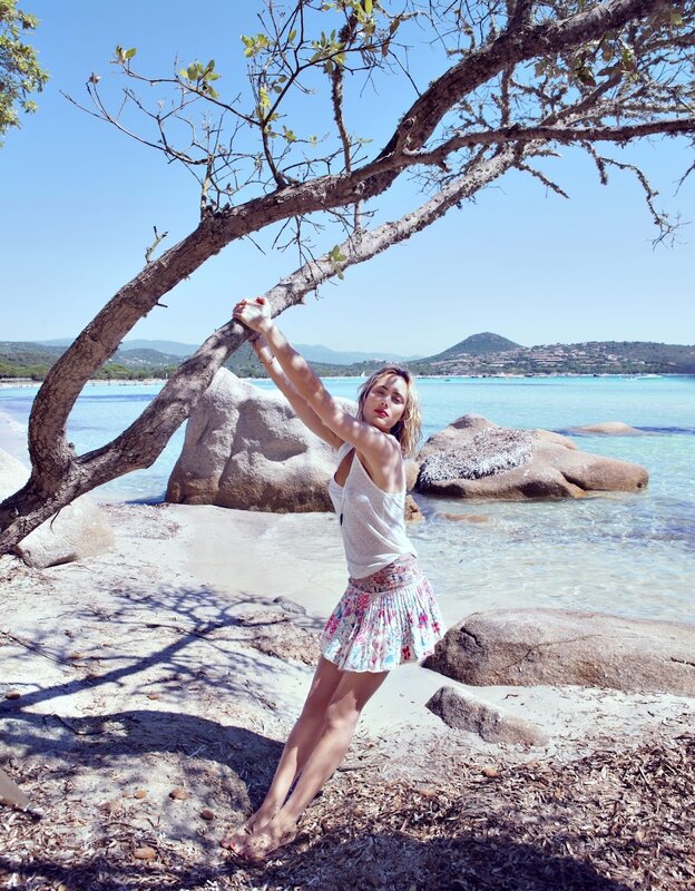 Woman on a sunny beach