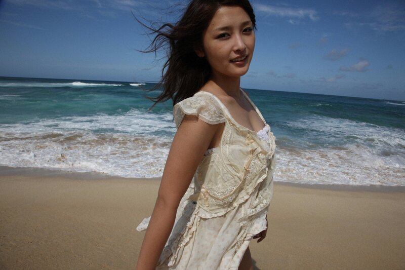 Woman on a sunny beach