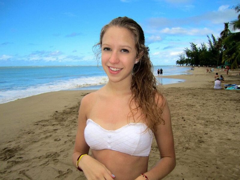 Woman on a sunny beach