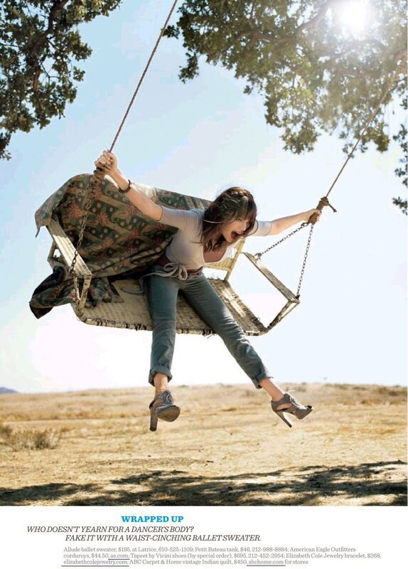 woman on a swing
