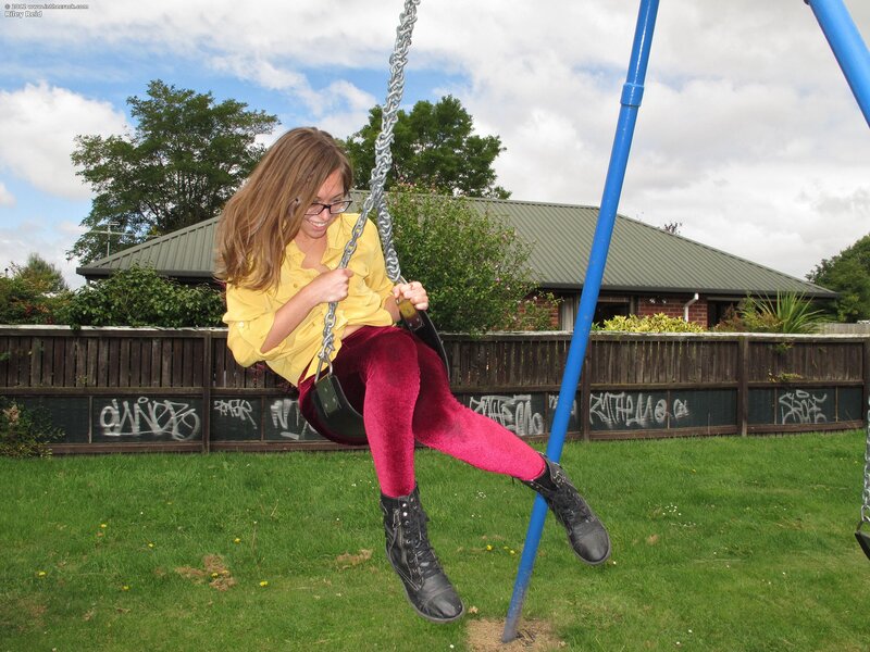 Woman on a swing
