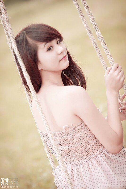 woman on a swing