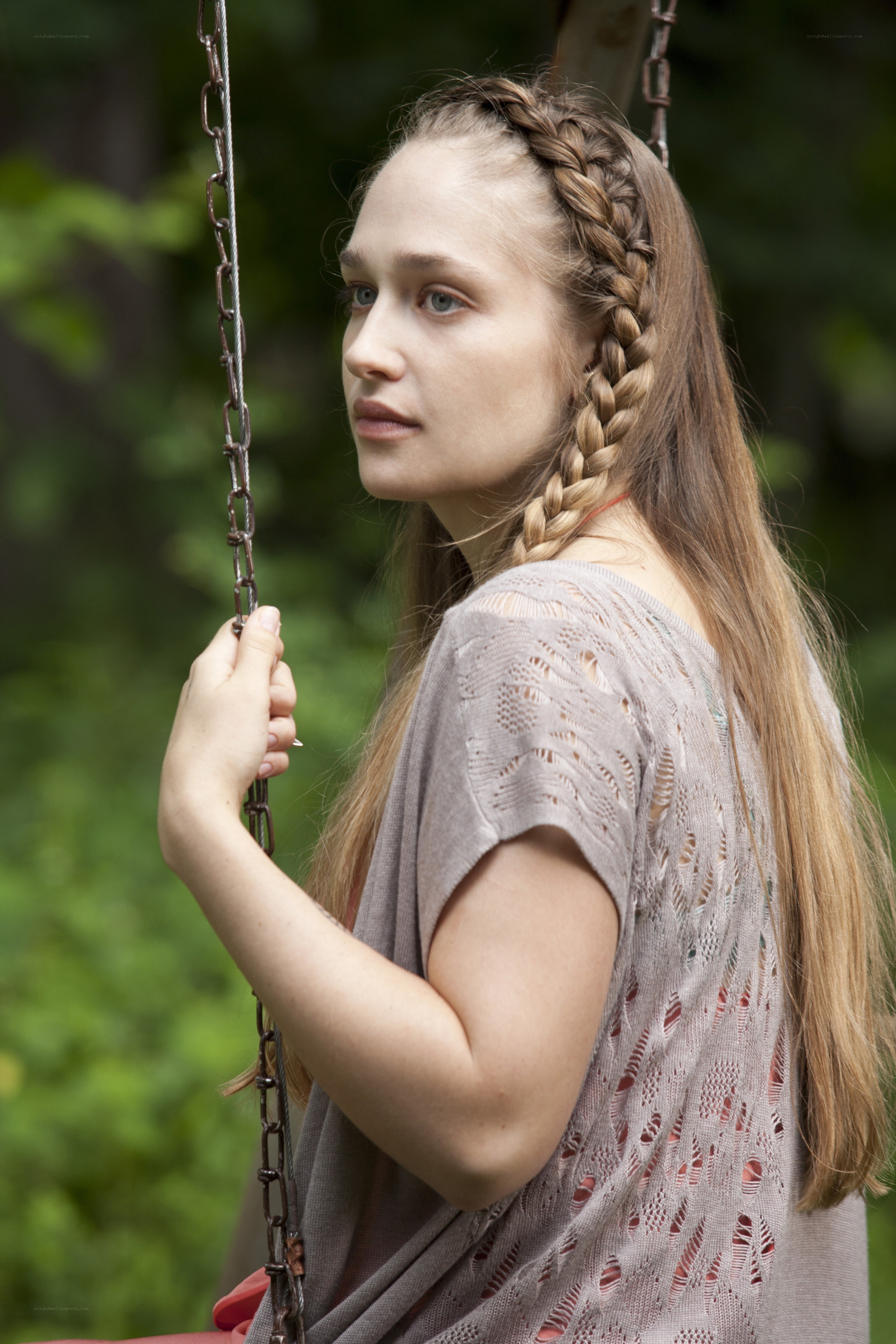 woman on a swing
