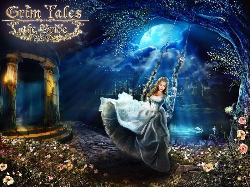 Woman on a Swing — Blue, Dreamy