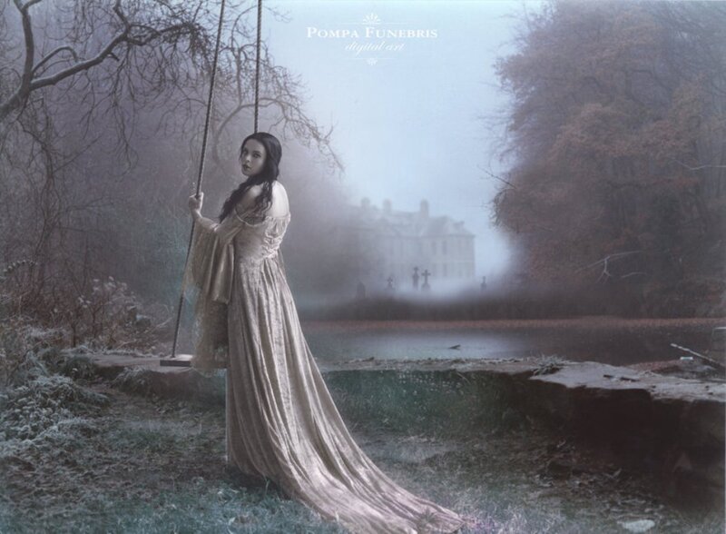 Woman on a Swing — Gray, Haunting