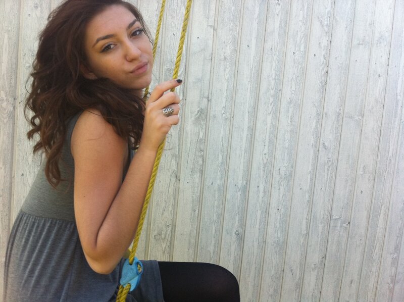 Woman on a Swing — Gray