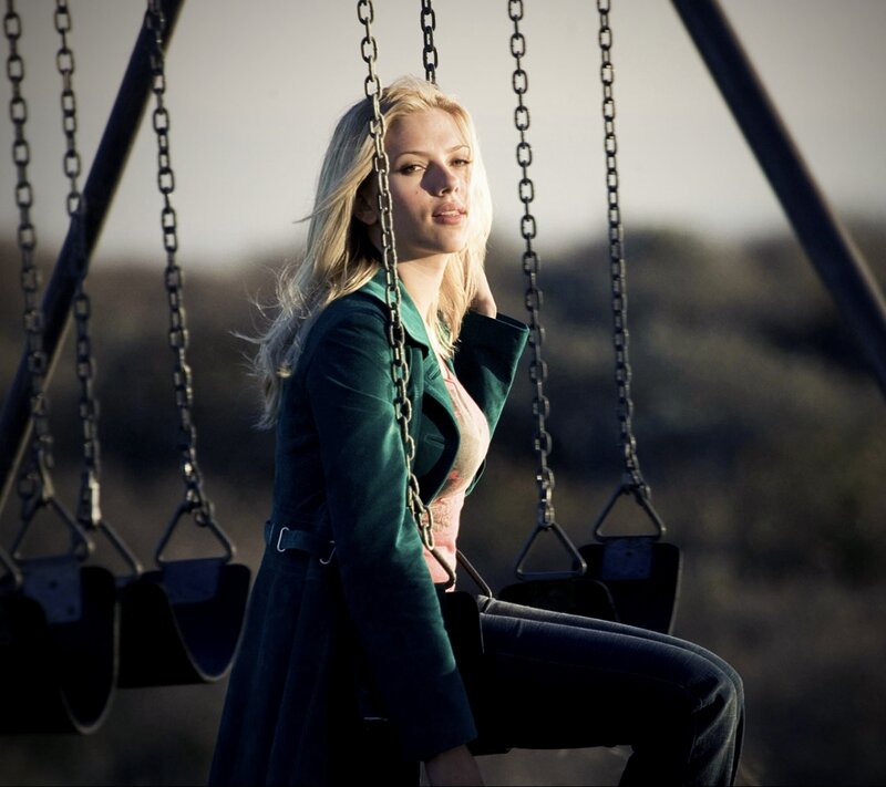 Woman on a Swing — Green, Contemplative