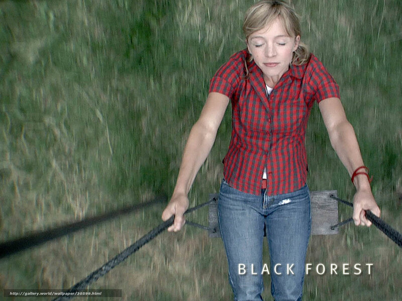 woman on a swing in a field