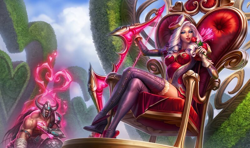 Woman on a Throne — Red, Dramatic, Afternoon