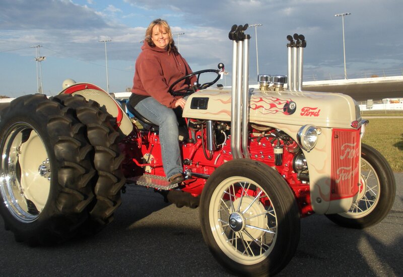 Woman on a Tractor
