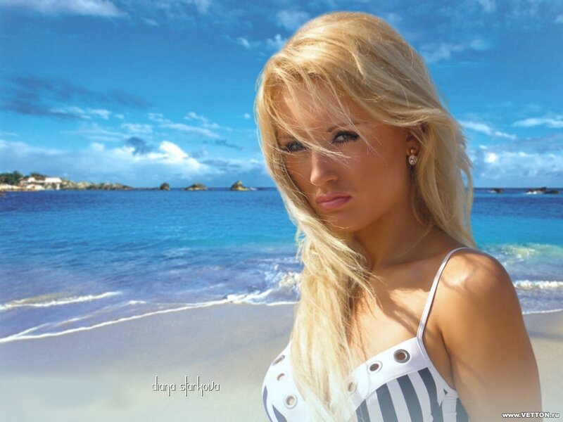 Woman on a tropical beach