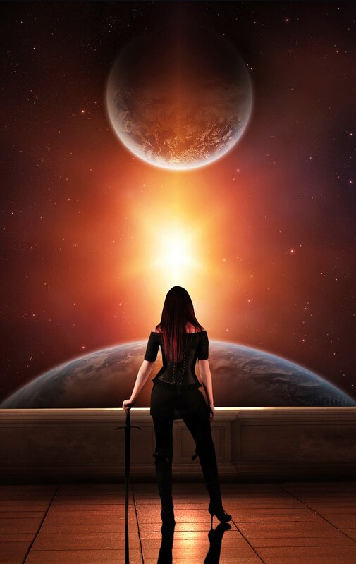woman on alien planet