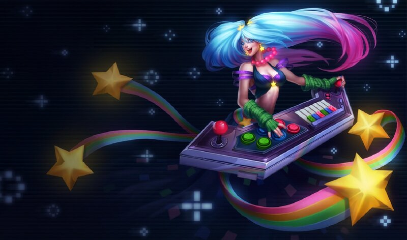 Woman on Arcade Machine