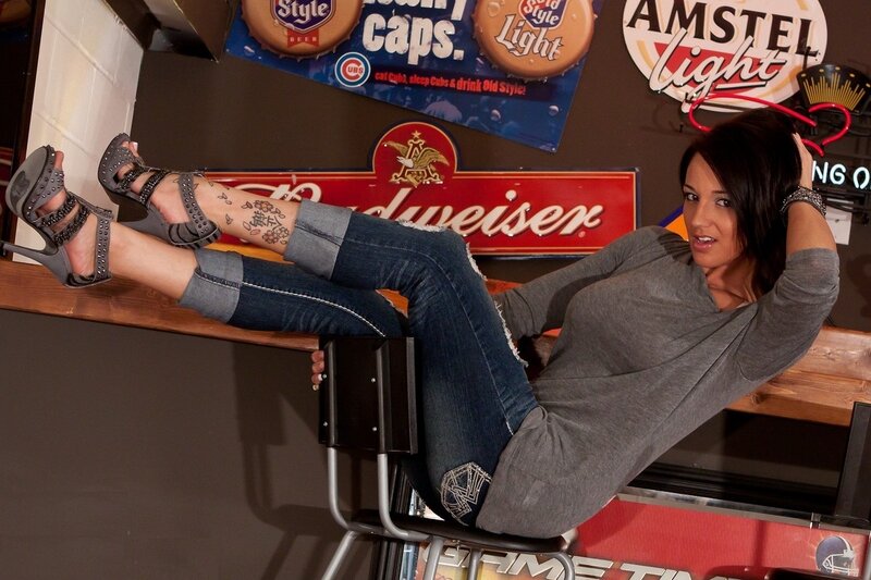 Woman on Bar Stool
