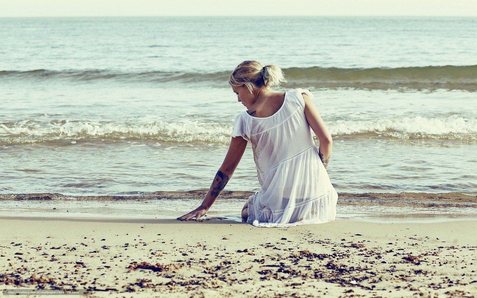 woman on beach at ocean