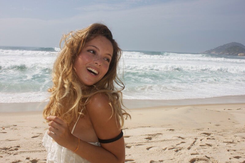 Woman on Beach — Beige, Relaxed, Afternoon, Photograph, Ocean