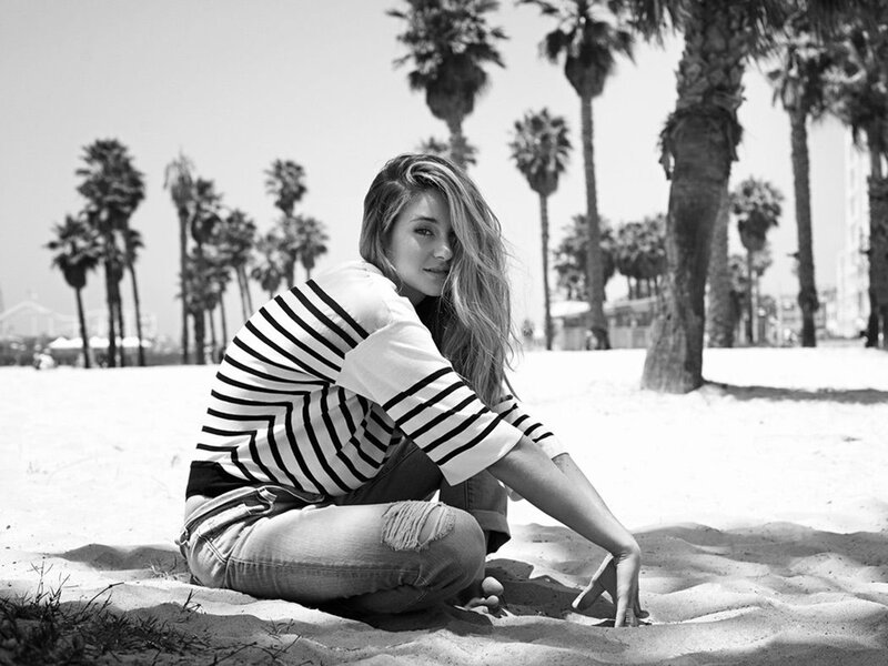 Woman on Beach — Black, Relaxed, Afternoon, Photograph
