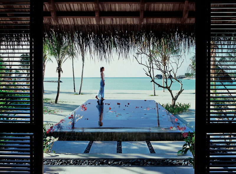 Woman on Beach Platform