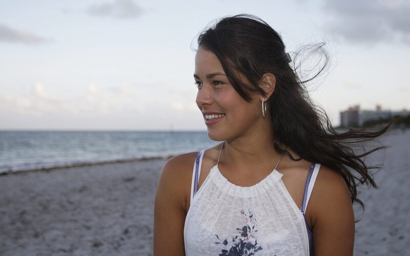 Woman on Beach — White, Serene, Sunset, Photograph, Ocean, Sand