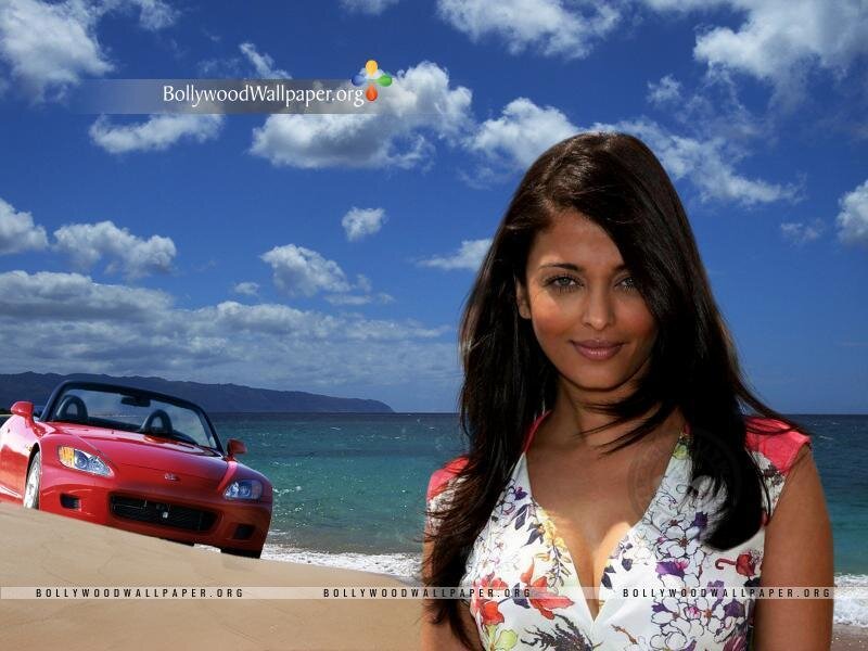 Woman on Beach with Car