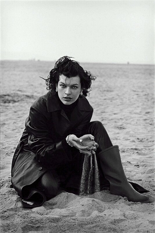 woman on beach with sand