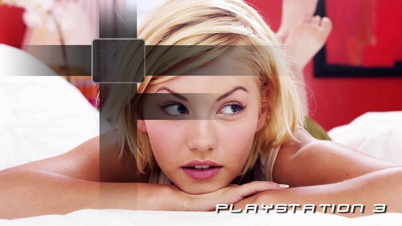 woman on bed with playstation 3