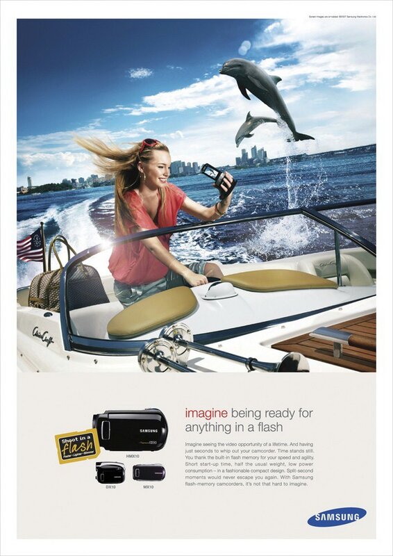 woman on boat with dolphins