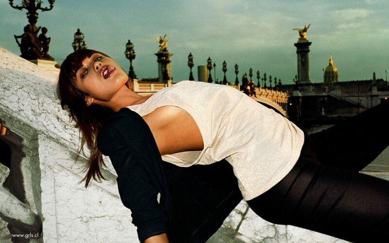 woman on bridge in paris