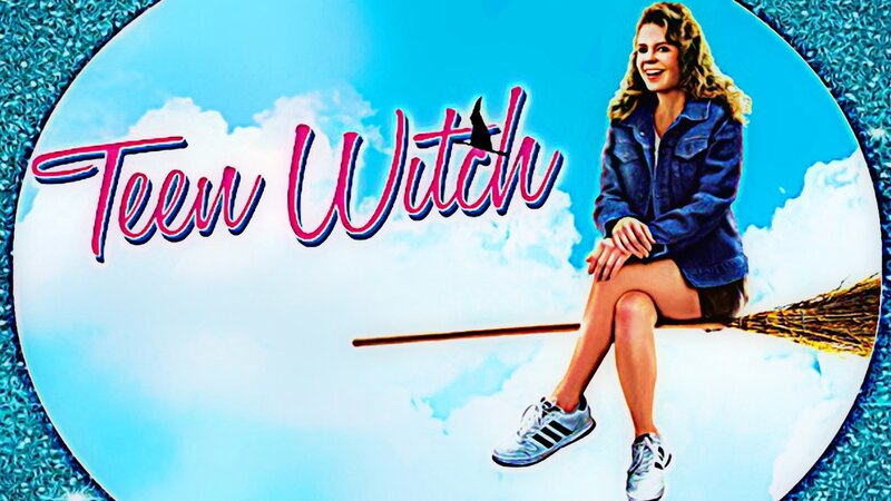 Woman on Broomstick — Blue